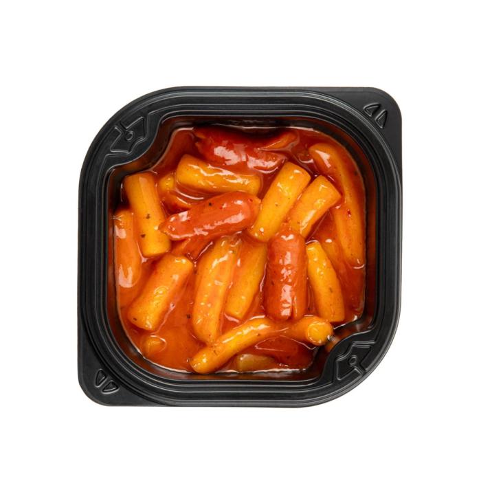 hot dogs in a container