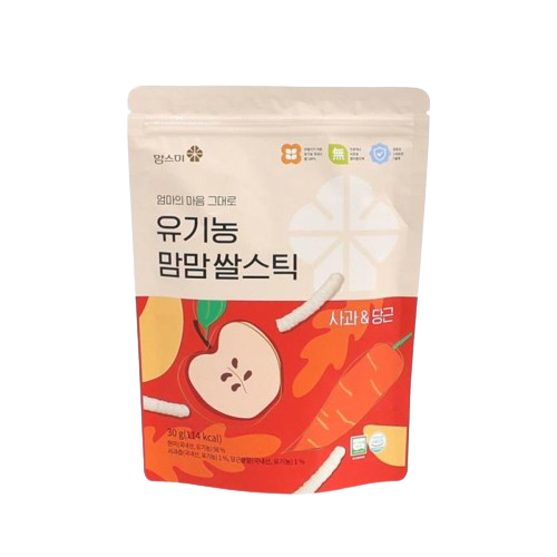 Organic Mammam Rice Sticks - Apple & Carrot