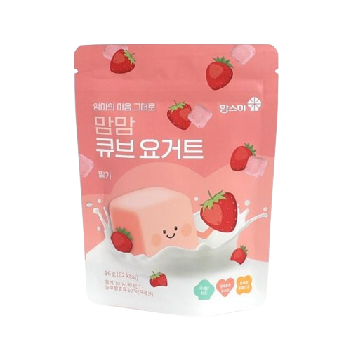 Mom Mom Cube Yogurt - Strawberries, Apples, Cheese