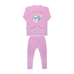 'Swimmabebe' Two-piece Swimming Rabbit Rash Guard Lavender Pink