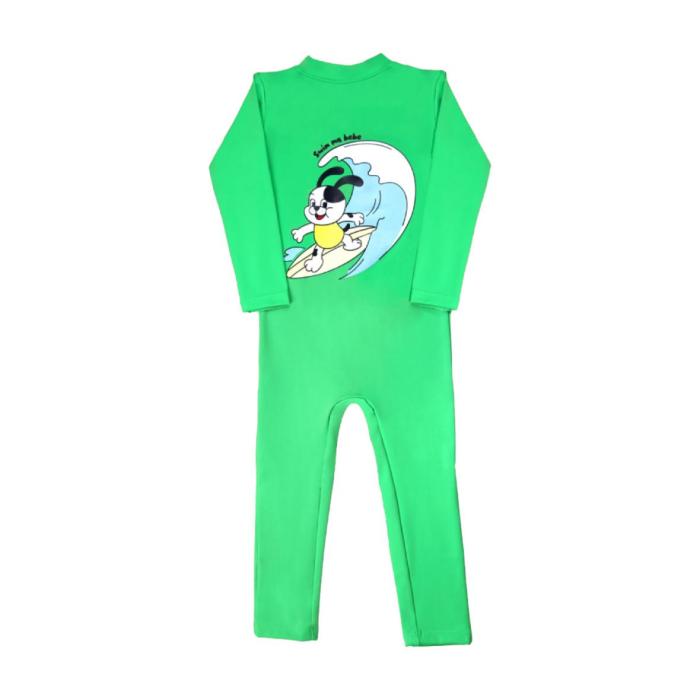 'Swimmabebe' Sugnature Neonade Rashguard GreenApple