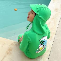 'Swimmabebe' Sugnature Neonade Rashguard GreenApple