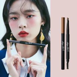 A hexagon-tipped auto eyebrow pencil that creates precise and definite eyebrows.
