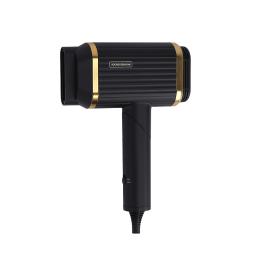 Foldable hairdryer with the world's most powerful wind with two 100,000 RPM motors and 200,000,000 plasma anions to prevent hair damage.