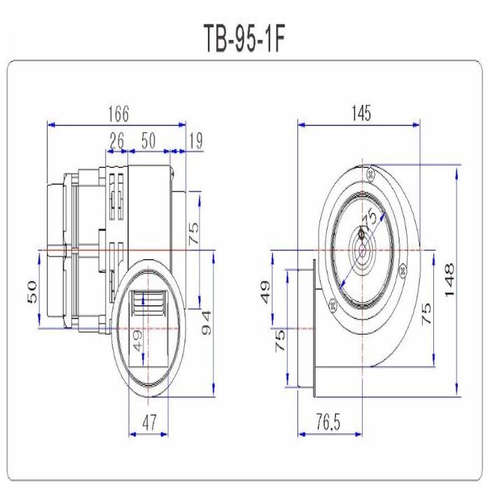 Drawings & Dimensions (TB-95-1F)