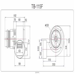 Drawings & Dimensions (TB-115F)