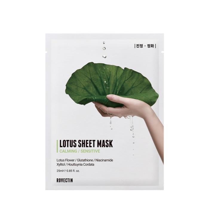 A water-gel type sheet mask enriched with Lotus Flower extract to deeply moisturize skin and Houttuynia Cordata extract to soothe sensitive skin quickly without irritation.
