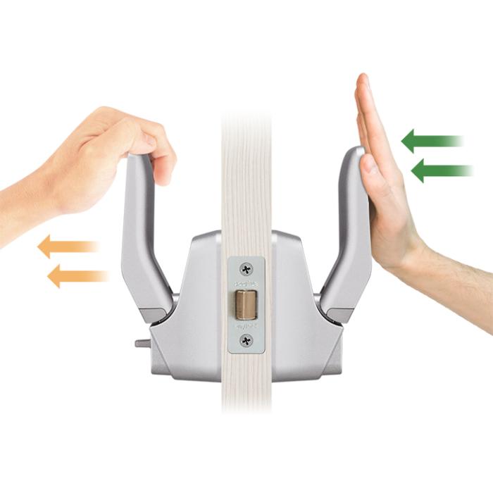 Push-pull door handle