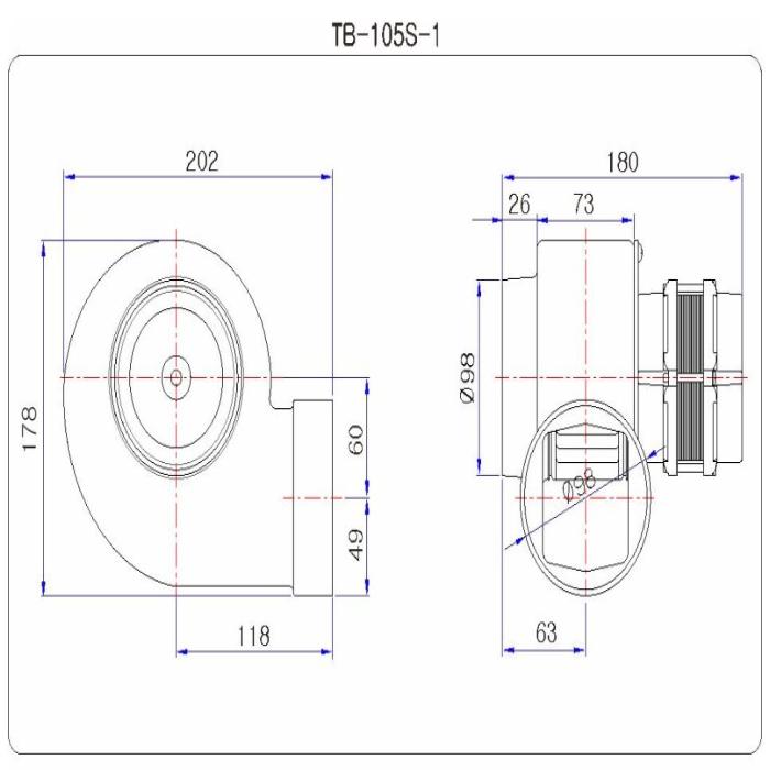 Drawings & Dimensions ( TB-105S-1)