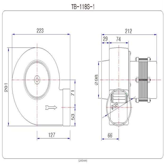 Drawings & Dimensions ( TB-118S-1)
