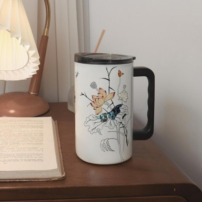 [Jang-i] Mother-of-pearl mug ‘Lotus 700㎖’