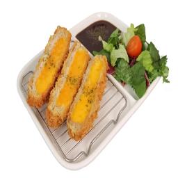 grilled cheese sandwich with salad