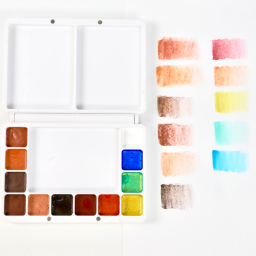 You can paint with various colors made from cosmetics.