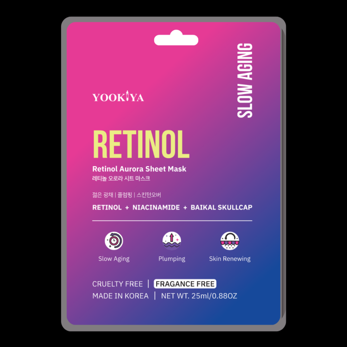 YOOKIYA Aurora Daily Face Masks - Retinol