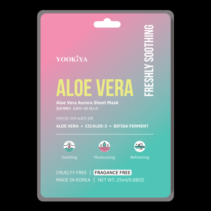 YOOKIYA Aurora Daily Face Masks - Aloe Vera