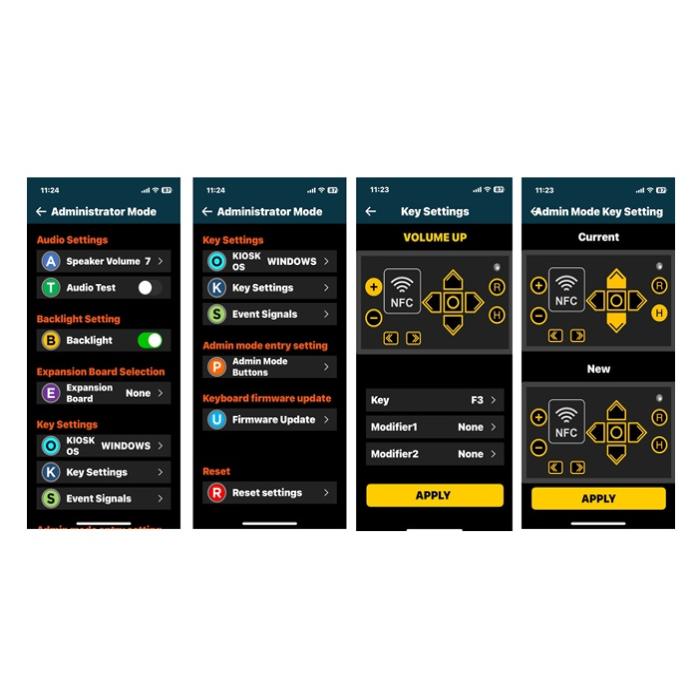 Administrator mode of APP
