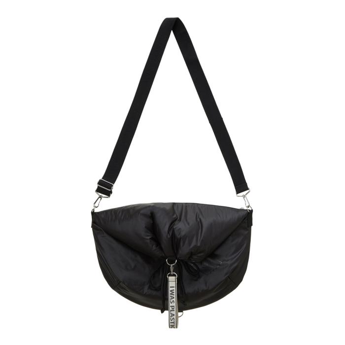 Eco Friendly Padded Messenger Bag Black