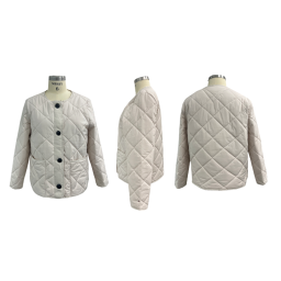 white quilted jacket