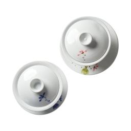 [sodamcoop] Baekja(White porcelain) lotus Gaiwan(tea receptacle with lid) Set