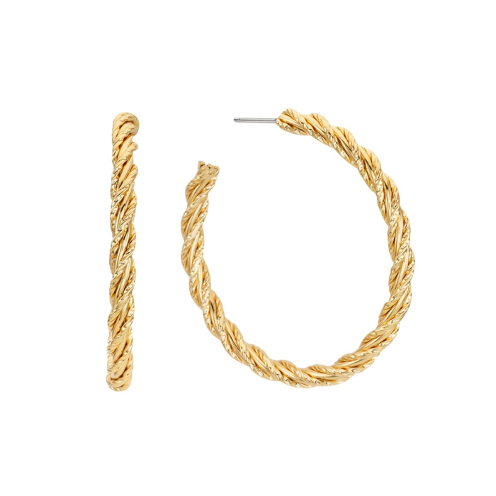gold hoop earrings