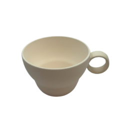 This is a traditional Korean coffee cup made from clay and baked at high temperatures.