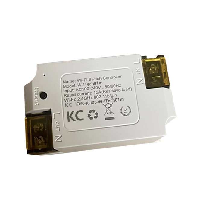 ITech_01m is a WiFi remote control switch.