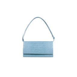 the light blue crocodile leather bag