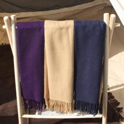 Plain shawls in various colors