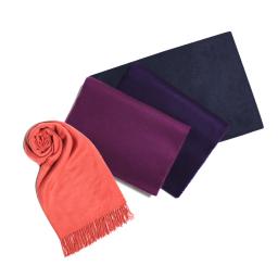 Plain shawls in various colors