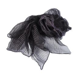 [Korean natural dyeing]Natural dyed (dyeing) wool silk scarf(deep purple color)