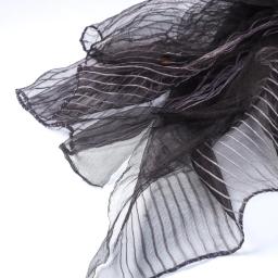 [Korean natural dyeing]Natural dyed (dyeing) wool silk scarf(deep purple color)