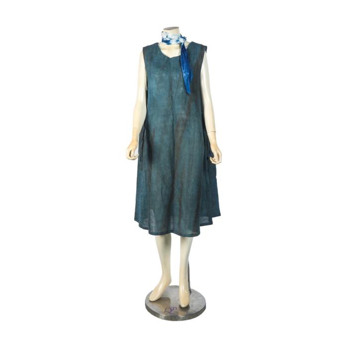 [Korean natural dyeing] Natural dyed one-piece dress
