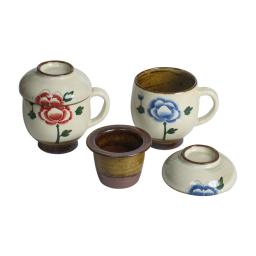 [YEWONYO] Peony 1-person tea set
