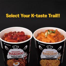 KINIKORA Premium Instant Rabokki Cup(Cheese Flavor, Pack of 2)