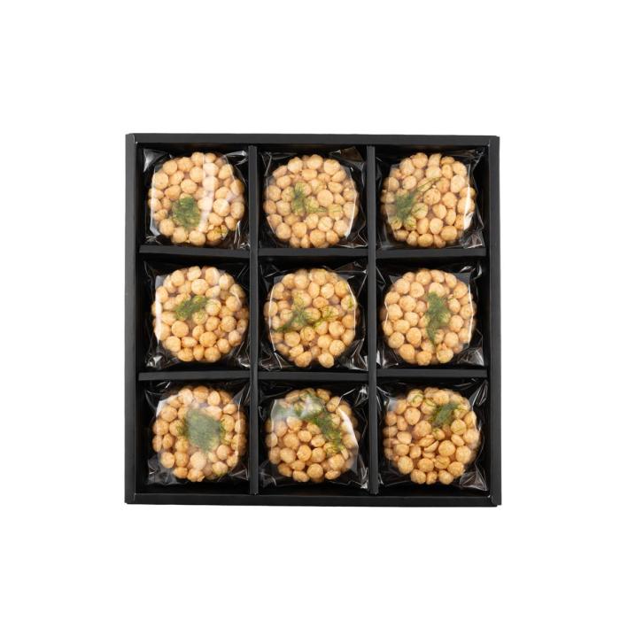 chickpeas in a black box