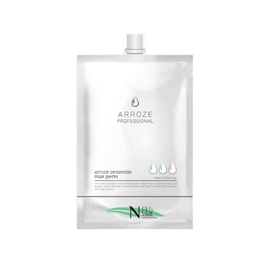 1. Arroze Ceramide max perm SH(strong hair)[1000ml]

# Strong heating perm and magic straightener for strong hair
# Ceramide : made of fatty acids and amino acids which foams
barrier protecting moisture and make hair soft.  < pH 9.2 >

2. Arroze Ceramide max perm H(normai hair)   [1000ml]

# Heating perm and magic straightener for normal hair
# Ceramide; made of fatty acids and amino acids which foams barrier protecting moisture and make hair soft. pH 8.9

3. Arroze Ceramide max perm N(damaged hair) [1000ml]

# Heating perm and magic straightener for damaged hair
# Ceramide . made of fatty acids and amino acids which foams barrier protecting moisture and make hair soft.
#pH 8.2

4. Arroze Ceramide max perm L(liquid neutralizer)
                 Ceramide max perm C(cream neutralizer)  [1000ml]

# Ceramide: made of fatty acids and amino acids which foams barrier protecting moisture and make hair soft
# Cream pH3.0 for magic straightener
# Liquid pH3.0 for heating perm