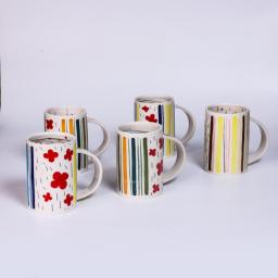 Camellia Pattern Ceramic Mug