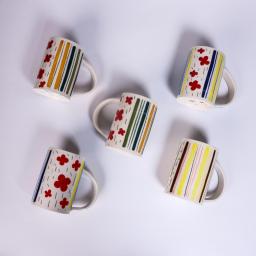 Camellia Pattern Ceramic Mug