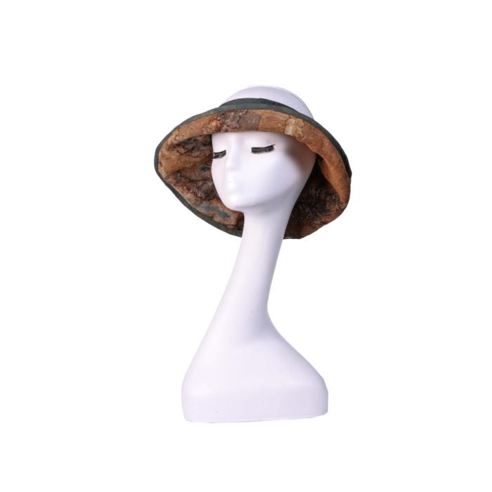 Natural Dye Sun Hat (Brimmed Hat)
