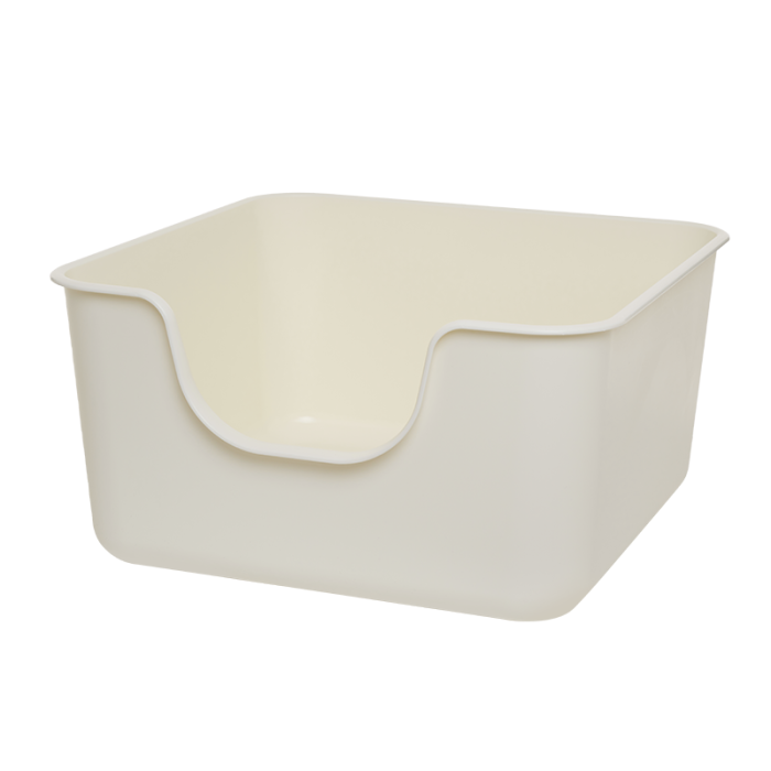 Cat Litter Box_Square Lite_Ivory