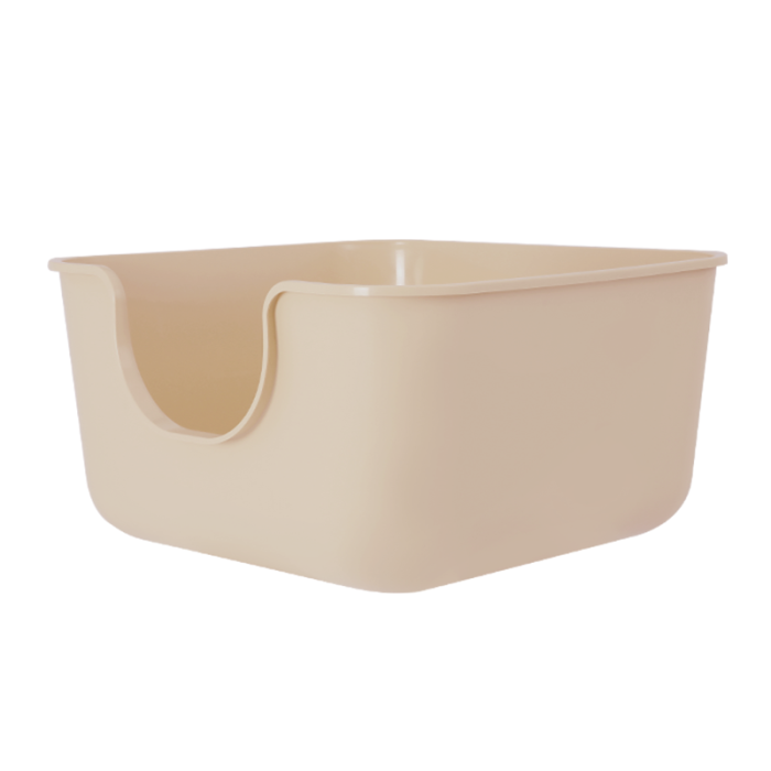 Cat Litter Box_Square Lite_Beige