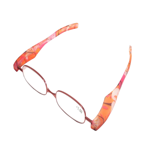 Flat reading glasses
