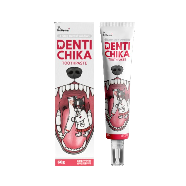 Denti Chika Toothpaste in a tube and a box