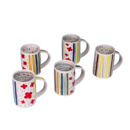 Camellia Pattern Ceramic Mug