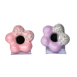 Star Flower(Byeolkkot) Ceramic Mirror : Round star-shaped Interior Decor Item