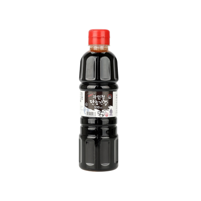 soju bottle on white background