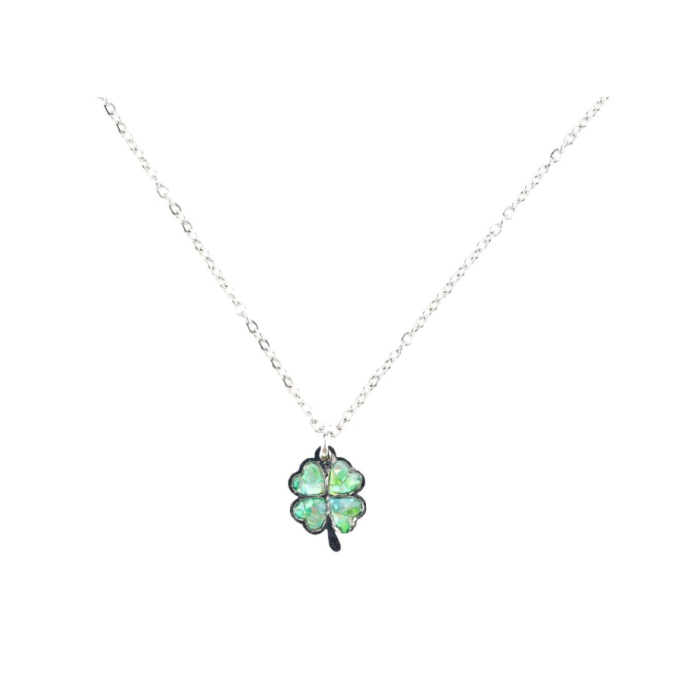 a green butterfly necklace