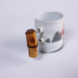 [Woorim Pottery] Bamboo Story(Spring) : Flowering Tree Design Ceramic Cup.