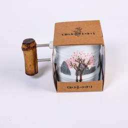 [Woorim Pottery] Bamboo Story(Spring) : Flowering Tree Design Ceramic Cup.