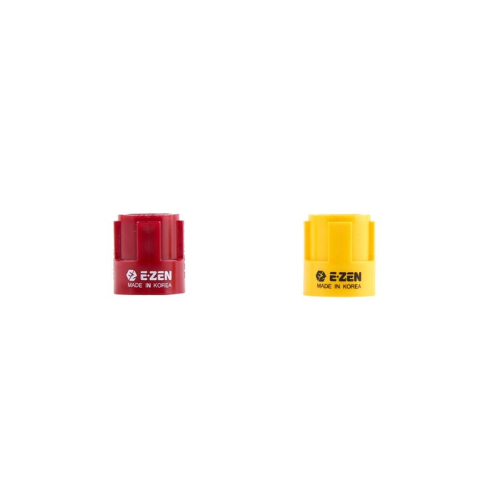 red and yellow silicone lids